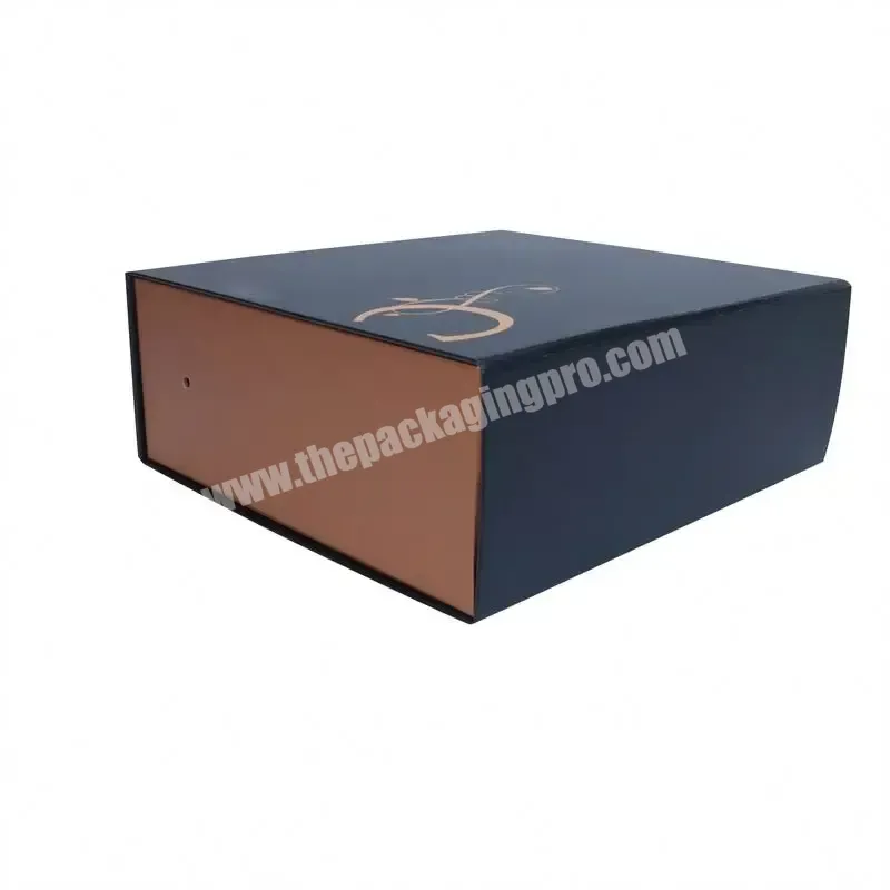 Custom Logo Pink Ribbon Folding Luxury Rigid Packaging Large Magnetic Hamper Gift Box - Buy Large Magnetic Gift Box,Rigid Packaging Gift Box,Folding Luxury Box.