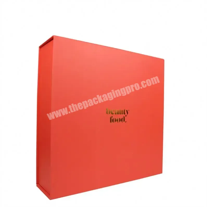 Custom Logo Printed Hard Cardboard Pink Ribbon Folding Luxury Rigid Packaging Large Magnetic Hamper Gift Box - Buy Custom Logo Printed Low Moq Ivory Paper Folding Skin Care Cosmetic Packaging Paper Gifts Box,New Design Personalized Logo Magnet Closur