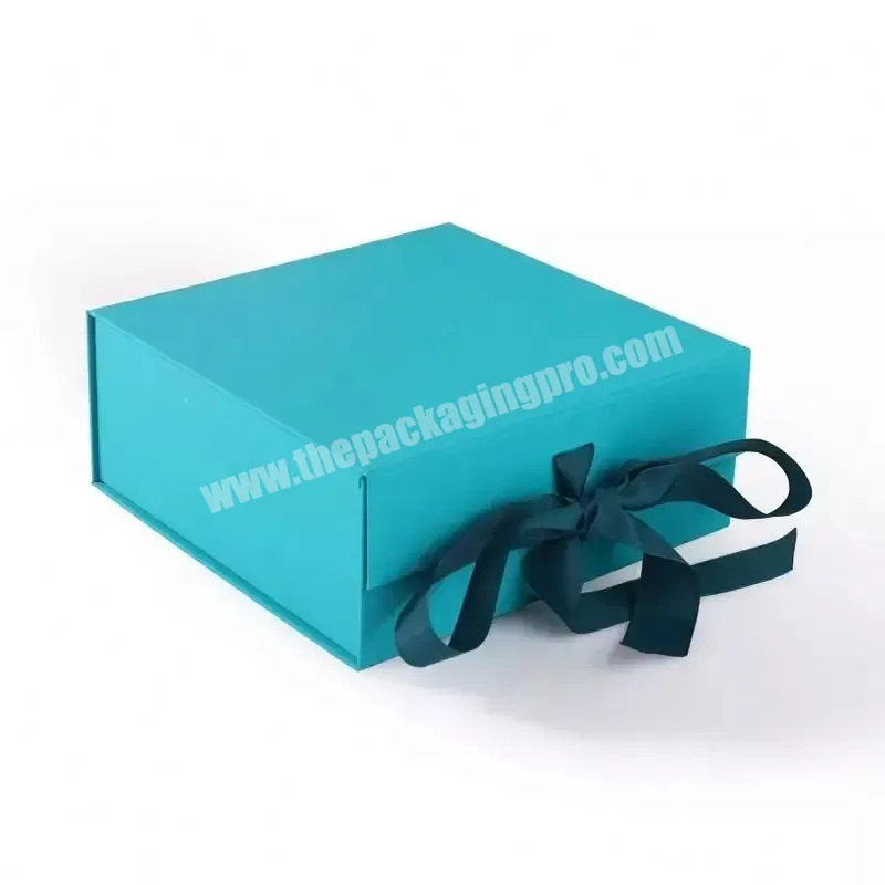 Custom Luxury Large Black Cardboard Paper Garment Clothing Gift Packaging Box Magnet Folding Boxes With Ribbons For Beauty - Buy Gift Packaging Box,Cardboard Suitcase,Packing Boxes For Shipping.