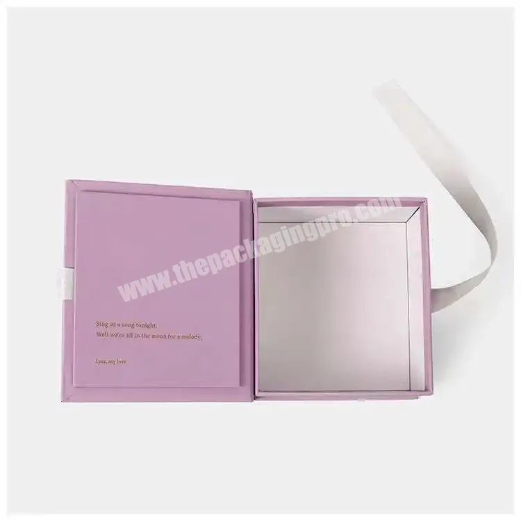 Custom Luxury White Magnet Flap Clothing Paper Box Magnetic Closure Gift Boxes With White Ribbon - Buy Gift Box,Paper Box Gift Box Packaging Box,Paper Box With You Own Logo.