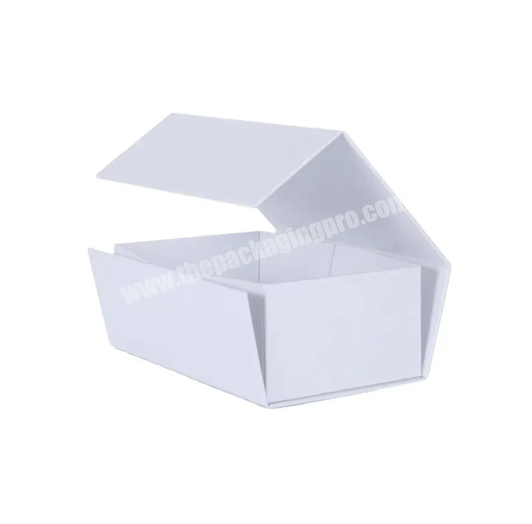 Custom Made Book Shape Folding Packing Boxes White Magnetic Gift Box - Buy Magnetic Gift Box,Folding Packing,Book Shape Boxes.