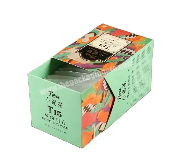 Custom Printed Sliding Drawer Tea Bag Tea Carton Packaging Box For Gift - Buy Tea Box,Tea Carton Packaging Box,Tea Packaging Box.