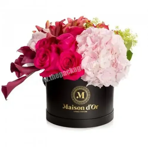 Custom Romantic Flower Round Box Hat Shaped Wedding Party Favor Boxes For Flower Packaging - Buy Rose Flower Boxes,Round Flower Box,Custom Velvet Round Flower Bouquet Arrangement Packaging Box.