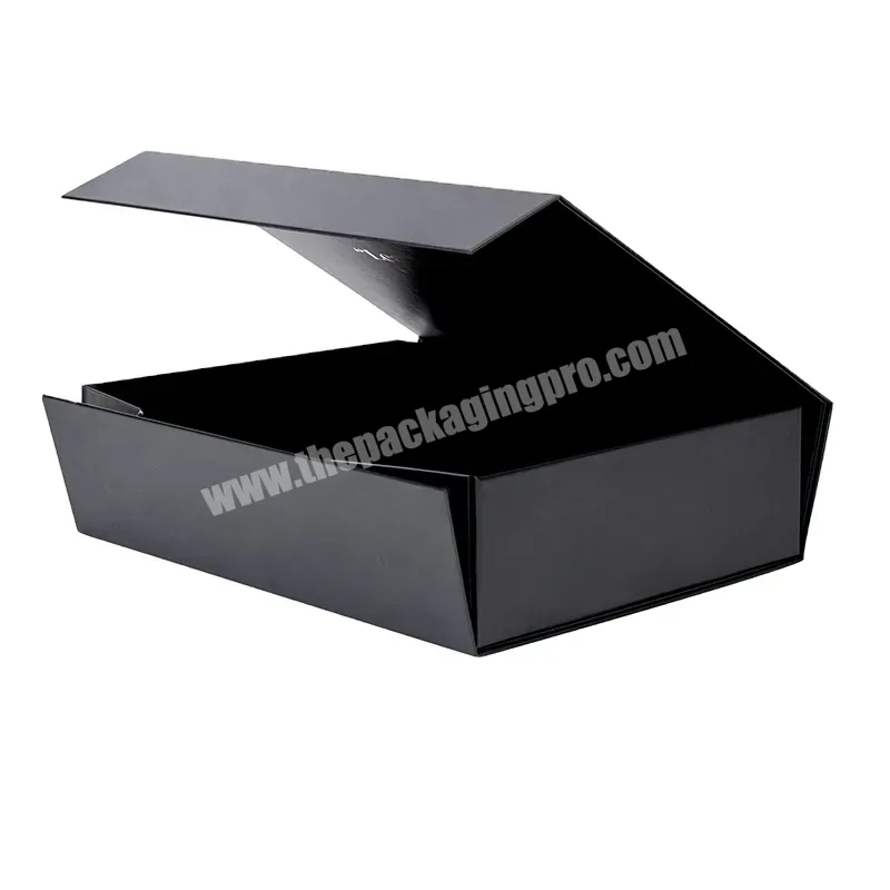 High-end Custom Logo Black Make Up Magnetic Gift Box Paper Cardboard Packaging Box Luxury Foldarable Magnetic Paper Gift Boxes - Buy Black Paper Folding Gift Box,Magnetic Cosmetic Box,Black Make Up Magnetic Gift Boxes.