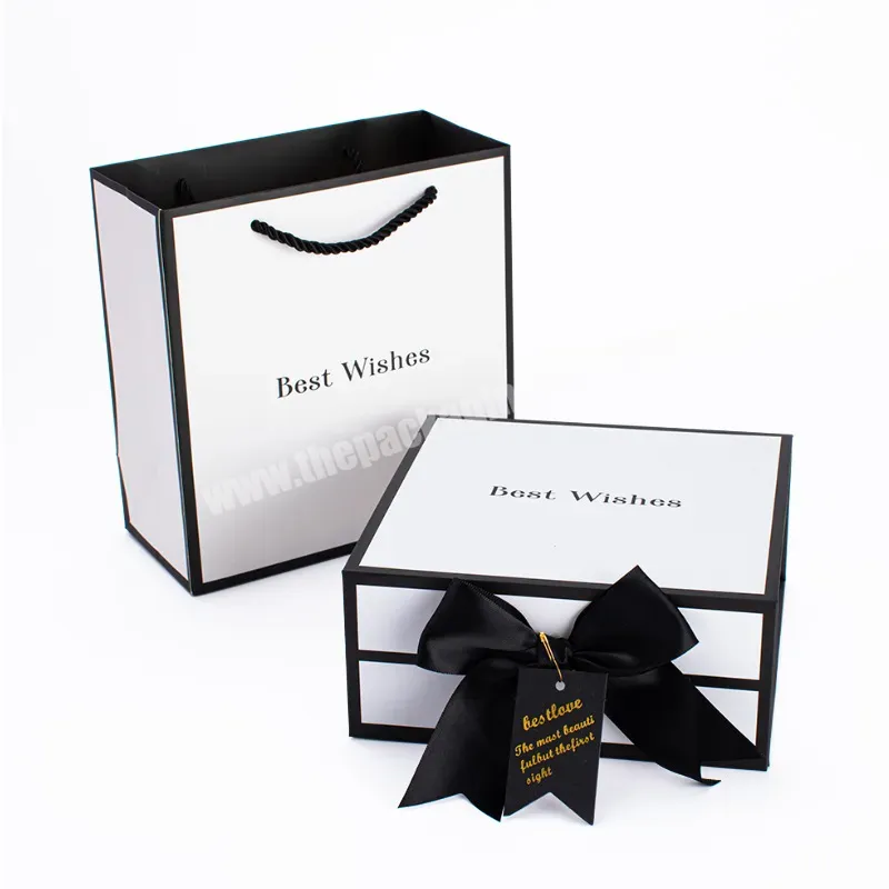 Luxury Black And White Packaging Self-foldable Manufacturer Earrings Necklace Accessories Jewelry Birthday Gift Packaging Box - Buy Paper Box Gift Box Packaging Box,Sugar Packaging Bag,Tall Jewelry Box.