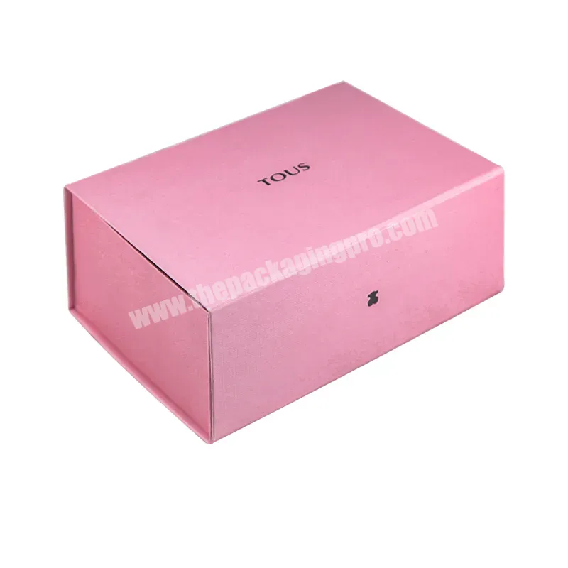 Luxury Pink And Black Packaging Cardboard Clamshell Earrings Necklace Accessories Jewelry Gift Packaging Box - Buy Paper Box Gift Box Packaging Box,Sugar Packaging Bag,Tall Jewelry Box.