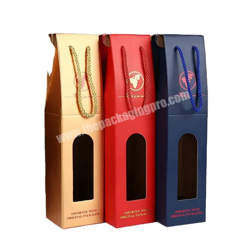 Manufacturer Custom 1 Bottle Red Wine Beer Boxes Eco-friendly Foldable Printing Empty Single Wine Packaging Paper Box - Buy Customized Wine Box,Empty Single Wine Box,1 Bottle Red Wine Beer Boxes.