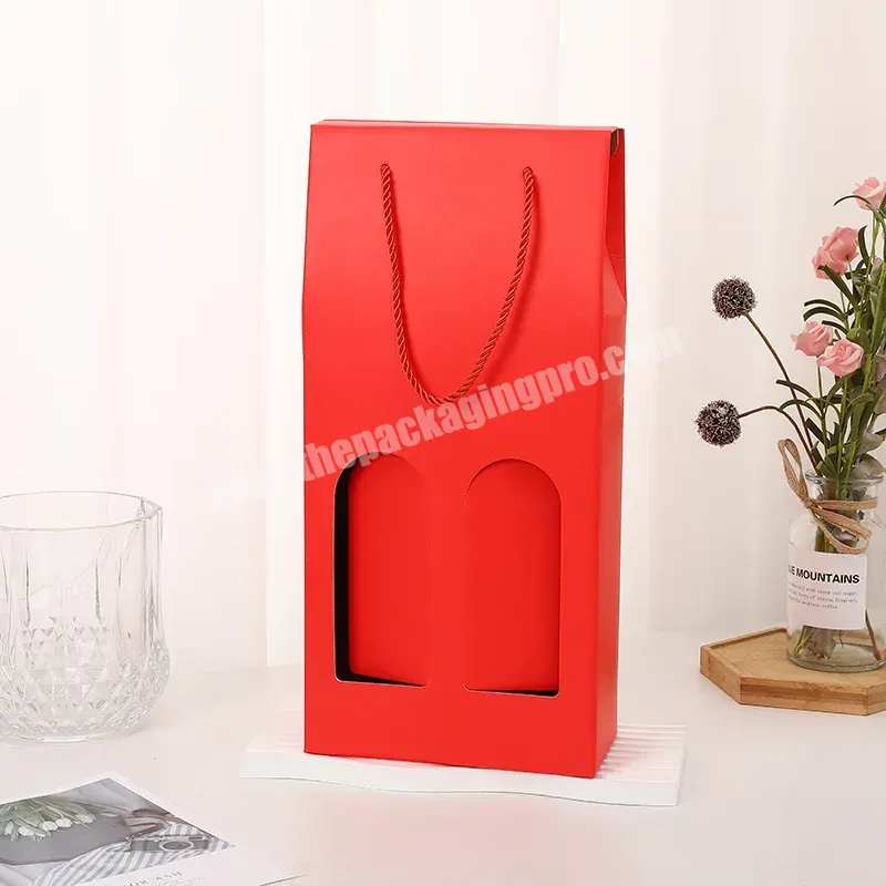 Manufacturer Gift 2 Bottle Beer Juice Paper Boxes Eco-friendly Luxury Printing Cardboard Red Wine Packing Paper Box - Buy Wine Box,2 Bottle Wine,Gift 2 Bottle Beer Juice Paper Boxes.