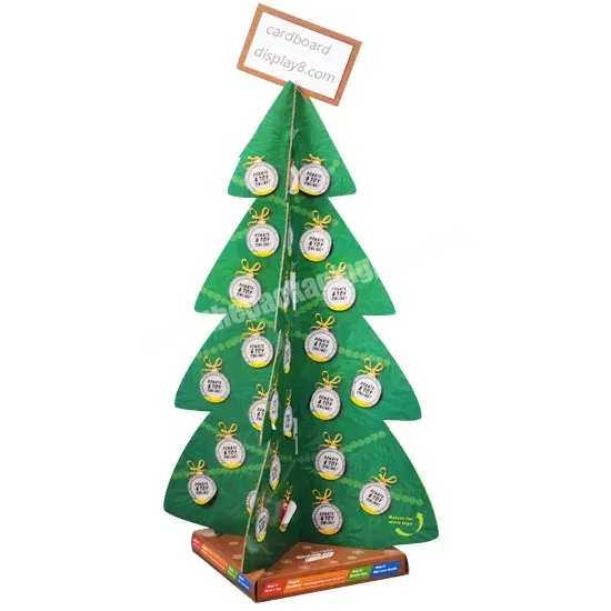 Retail Store Supermarket Grocery Christmas Tree-shape Promotion Floor Cardboard Stand Pos Display Racks For Christmas Decorate - Buy Display Rack For Boutiques,Christmas Gift Display Racks,Showy Beauty Display Rack For Christmas Decorative.