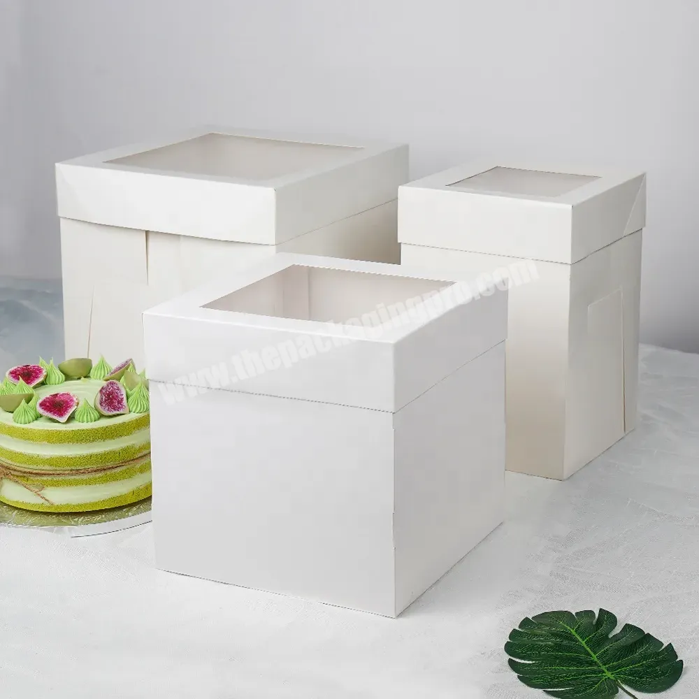 Wedding Cake Boxes For Guest Cardboard Cake Box With Window Cardboard Cake Box - Buy Cake Box With Window,Tall Cake Boxes,Cake Boxes 12 X 12 X 12.